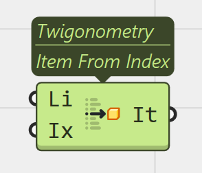 Item From Index, the renamed and relocated equivalent of the familiar list item retrieval.