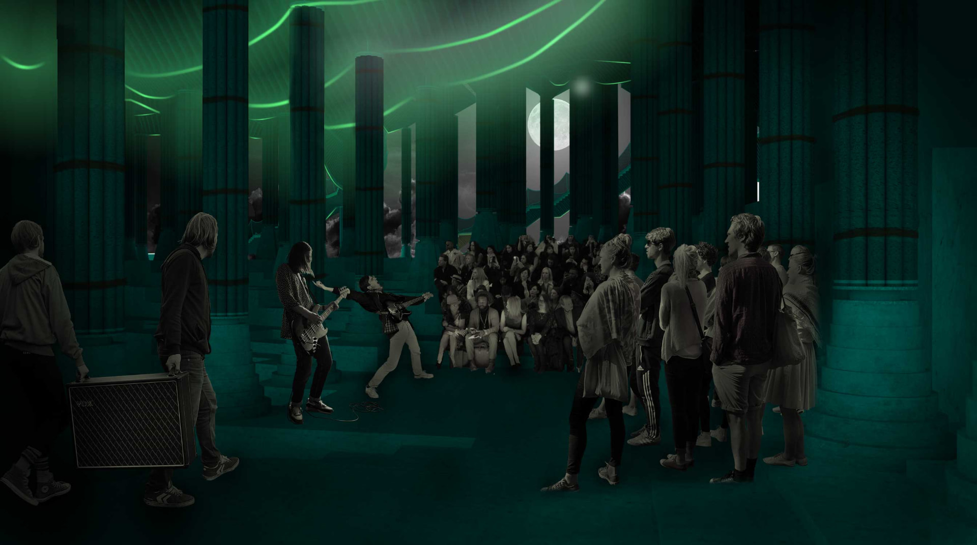 HYBRID SKATEPARK — Night concert