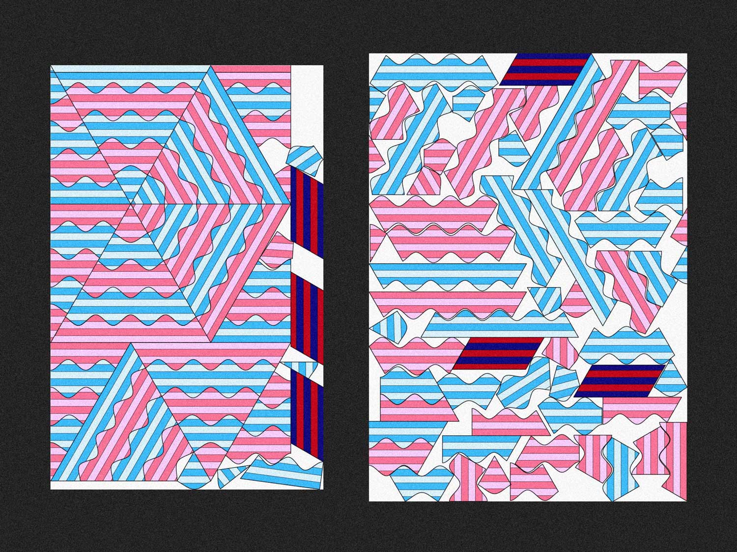 Space-Time Compositions — original artwork by Matteo Biella, 2020
